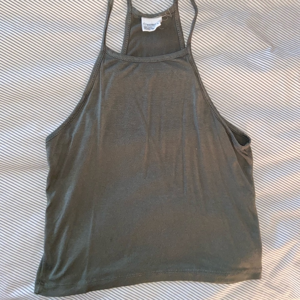 Green Crop Top